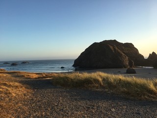 Rocky cliff on the Oregon coast