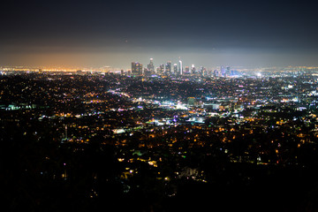 Fototapeta premium Los Angeles night view 