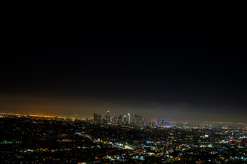 Obraz premium Los Angeles night view 