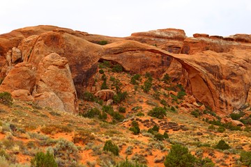 Landscape Arch in Arches National Park, Utah, USA