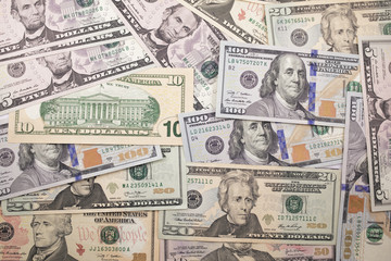 Background of USA bank notes