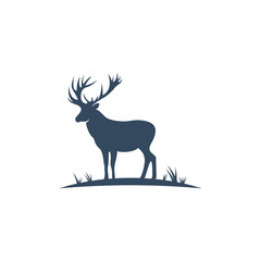 deer silhouette icon symbol vector illustration