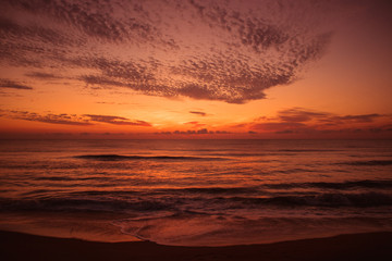 Fototapeta na wymiar Sunrise over the Atlantic