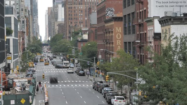 NEW YORK CITY - CIRCA 2018: Street timelapse Chelsea Manhattan