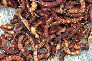 tamarind peel and tamarind, organic tamarind nature, tamarind heap