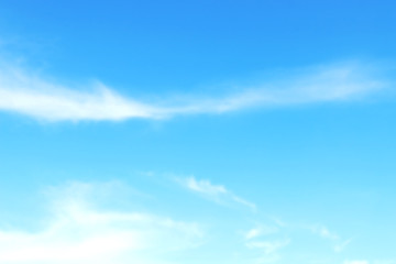 Naklejka na ściany i meble blurred sky soft background, sky blue, sky clear soft cloud for background