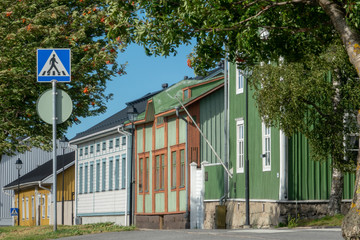 Colorful houses in the old town