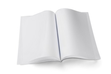 Notebook with White Pages