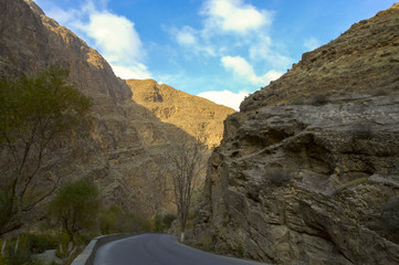 Road in the mountains of Kopet Dagh