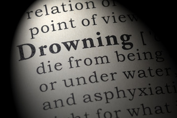 Obraz premium definition of drowning