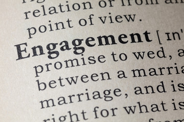 Obraz premium definition of engagement