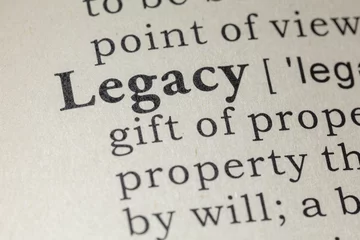 Fotobehang definition of legacy © Feng Yu