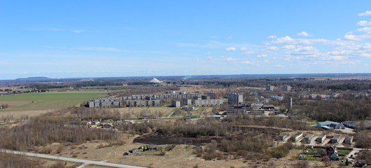 view over industrial area in estonia
