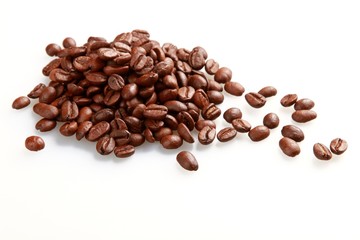 Coffee beans - isolated image
