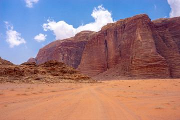 Landscape in Wadi Ruma desert, Jordan