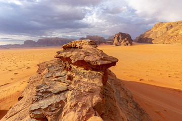 Landscape in Wadi Ruma desert, Jordan