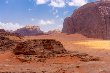 Landscape in Wadi Ruma desert, Jordan