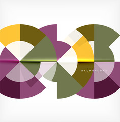 Fototapeta premium Modern circle abstract background