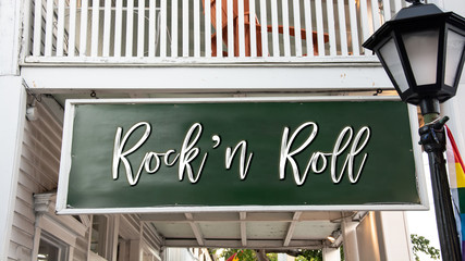 Obraz premium Schild 338 - Rockn Roll