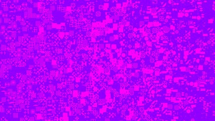 Abstract pink and purple cubes