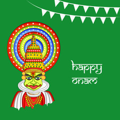 Illustration of Indian festival Onam background