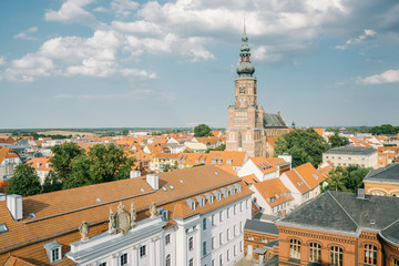 Obraz premium Blick auf den Greifswalder Dom