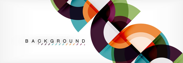 Vector circular abstract background