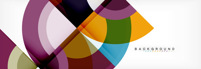 Vector circle abstract background