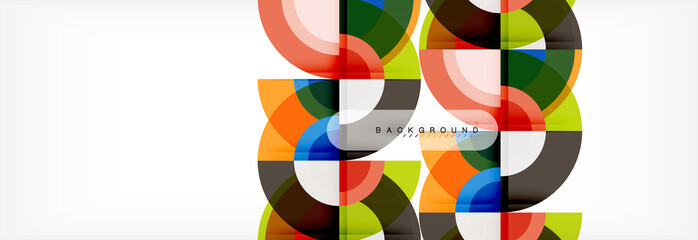 Vector circle abstract background