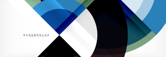 Obraz premium Vector circular geometric abstract background