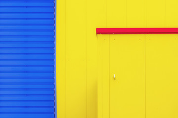 Fassaden gelb blau