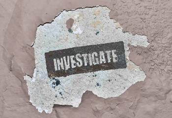 Single word Investigate