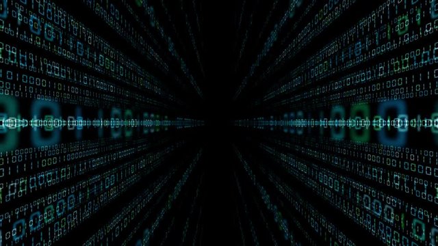 Digital binary code concept.