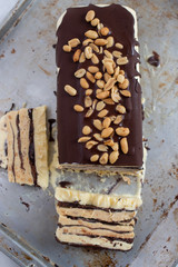 Schokoladen Erdnussbutter Semifreddo 
