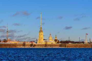 Fototapeta na wymiar Peter and Paul fortress. Saint Petersburg, Russia