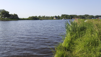 Dutch lake with some boats