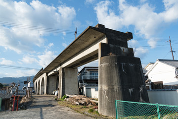 Fototapeta na wymiar 和歌山県橋本市の廃線 橋梁