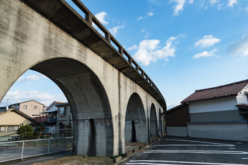 Fototapeta premium 和歌山県橋本市の廃線 橋梁