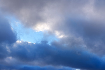 Fototapeta na wymiar Colorful dramatic sky with cloud
