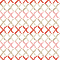 Seamless abstract geometric pattern. Zigzag texture. Mosaic texture. Brushwork. Hand hatching. Scribble texture. Textile rapport.