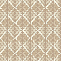 Seamless abstract geometric pattern. Zigzag texture. Mosaic texture. Brushwork. Hand hatching. Scribble texture. Textile rapport. - 219391374