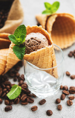 Coffee ice cream