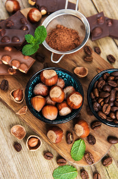 Chocolate and nuts © Olena Rudo