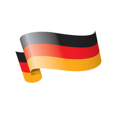 Germany flag, vector illustration on a white background