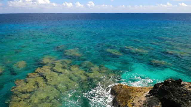 Tropical coral reef on Upolu, Samoa Islands, perfect for snorkling