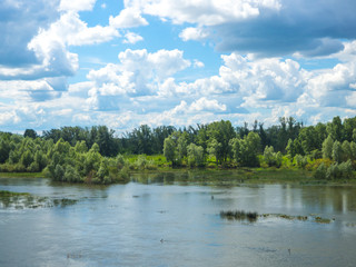 Fototapeta na wymiar View on river
