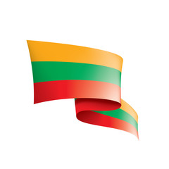 Lithuania flag, vector illustration on a white background