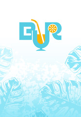 Brochure flyer design template. BAR Logo. Bar logo template. Emblem for cafe, bar, restaurant.  Graphic Branding Letter Element. 