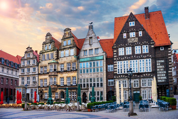 Bremen Marktplatz - obrazy, fototapety, plakaty