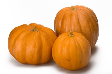 Three Large Pumpkin
